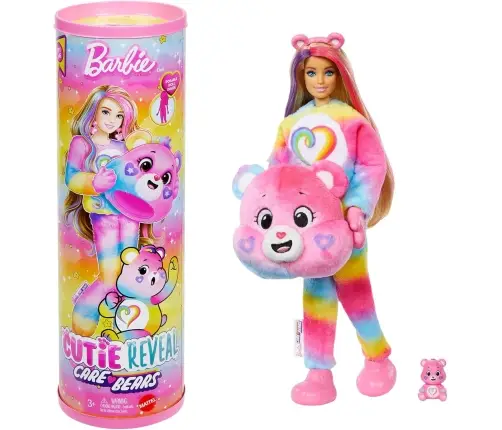 Barbie Cutie Reveal Care Bears 2 lelles iepakojums JFV59