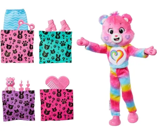 Barbie Cutie Reveal Care Bears 2 lelles iepakojums JFV59