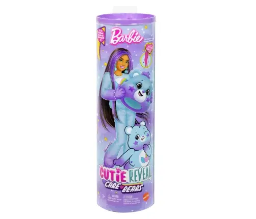 Barbie️ Cutie Reveal Care Bears Series 2 - Dream Bright Bear (Tanned Skin) JFV61