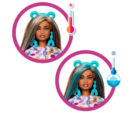 Barbie Cutie Reveal Care Bears Series 2 - Good Vibes Bear (Dark Skin) JFV62