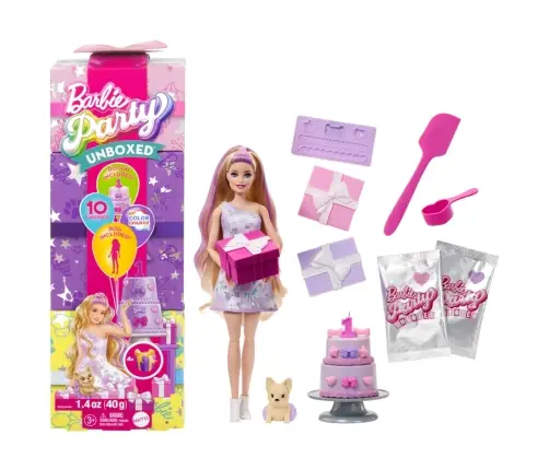 Barbie Party Unboxed Reveal - Blonde JFG70