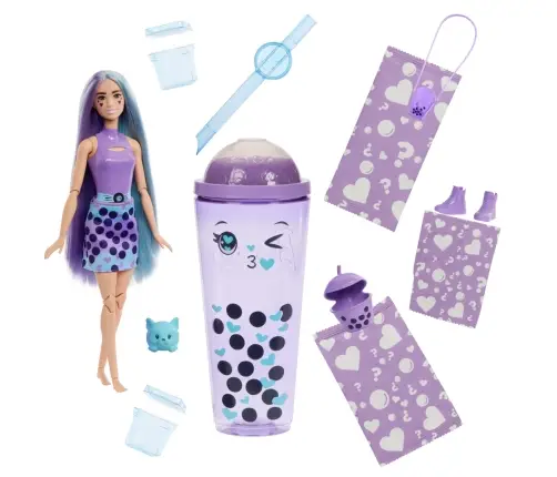 Barbie Pop! Reveal Juicy Bubble Tea Series - Taro Milk HTJ19