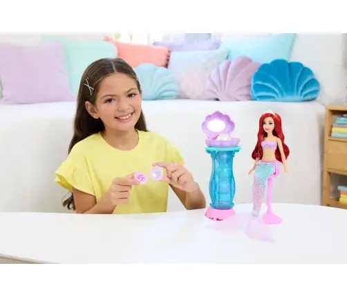 Disney Princess Fashion Doll Ariel Mermaid Surprise Feature JBF86