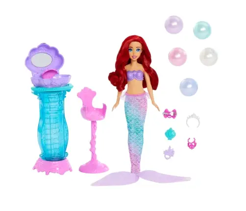 Disney Princess Fashion Doll Ariel Mermaid Surprise Feature JBF86