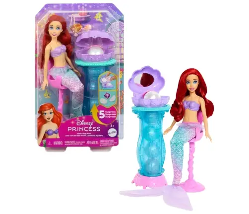 Disney Princess Fashion Doll Ariel Mermaid Surprise Feature JBF86