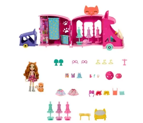 Enchantimals Cat Fashion Truck Playset HPB34