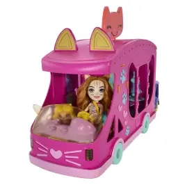 Enchantimals Cat Fashion kravas auto spēļu komplekts HPB34 Enchantimals Cat Fashion kravas auto spēļu komplekts HPB34