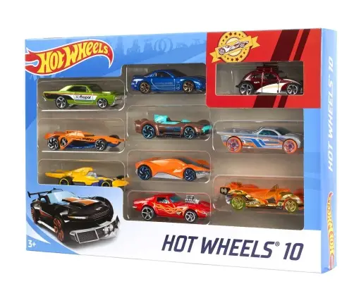 HW Basic Car 10-Pack Asst 54886