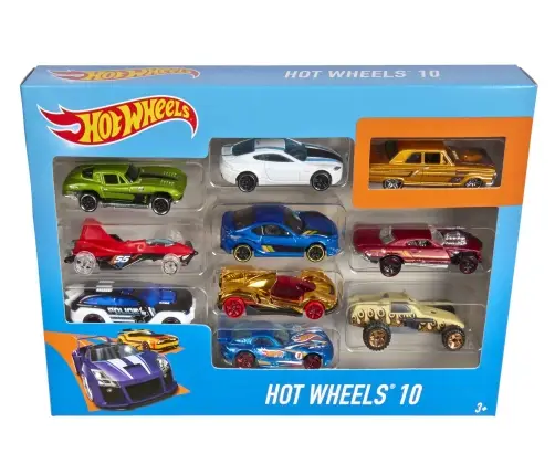 HW Basic Car 10-Pack Asst 54886