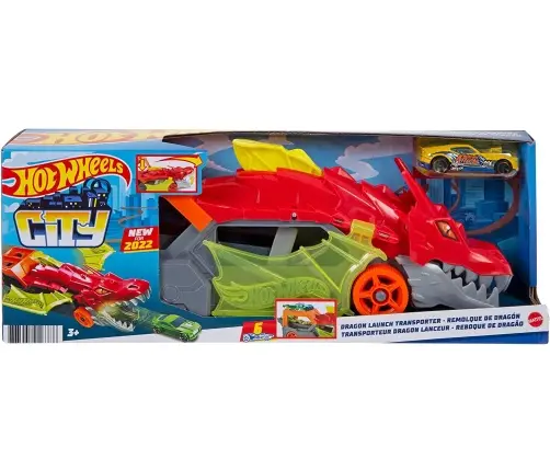 Hot Wheels City Dragon vilkikas GTK42