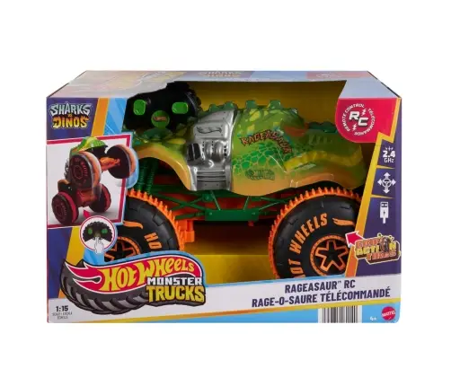HW R/C 1:15 Monster Trucks Sharks vs Dinos JBH03