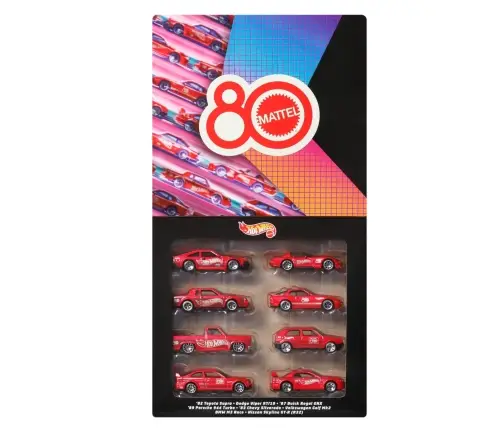 HW Themed Mattel 80th 8-pack JGK09