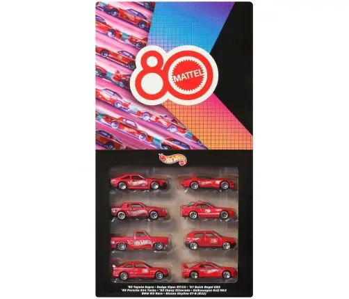 HW Themed Mattel 80th 8-pack JGK09