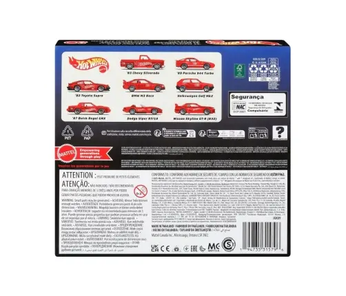 HW Themed Mattel 80th 8-pack JGK09