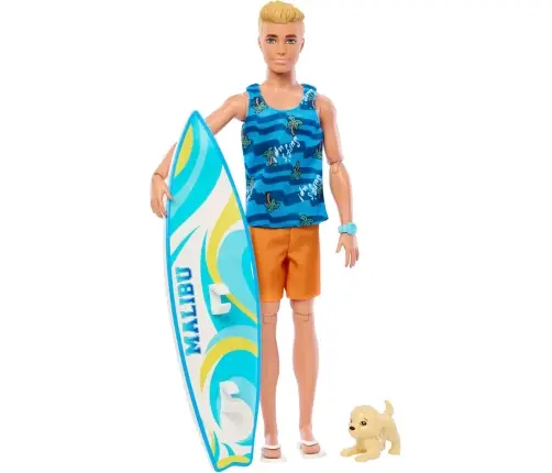 Ken Surf Doll + Accessories HPT50