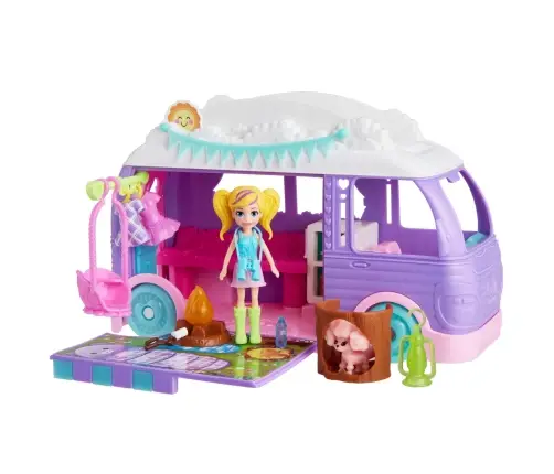Polly Pocket Glamping Van Playset JCC32