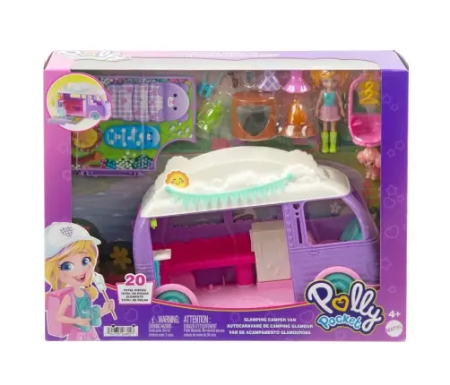 Polly Pocket Glamping Van Playset JCC32