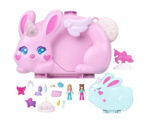 Polly Pocket Large Wearable Compact - Baby Bunnycorn JFT88