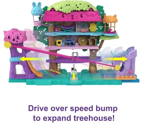 Polly Pocket Pollyville Pet Party Treehouse HHJ06
