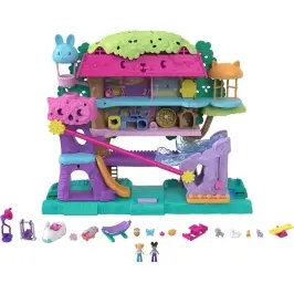Polly Pocket Pollyville Pet Party Treehouse HHJ06