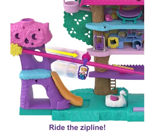 Polly Pocket Pollyville Pet Party Treehouse HHJ06