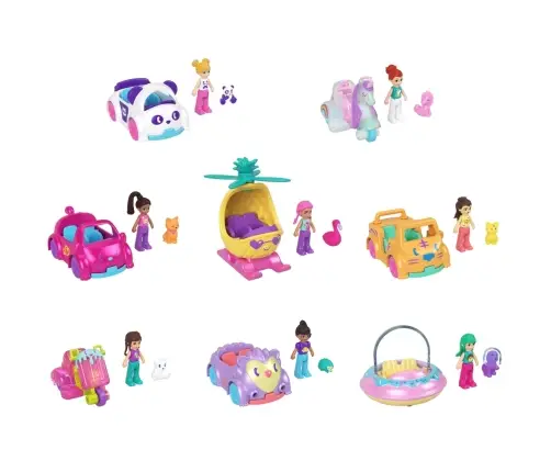 Polly Pocket Pollyville Single Car Asst HKV55