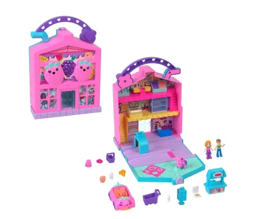 Polly Pocket Polyville Strawberry Milk Grocery Store HRD45