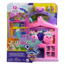 Polly Pocket Polyville Strawberry Milk Grocery Store HRD45