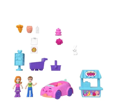 Polly Pocket Polyville Strawberry Milk Grocery Store HRD45