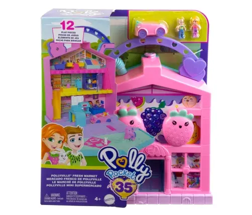 Polly Pocket Polyville Strawberry Milk Grocery Store HRD45