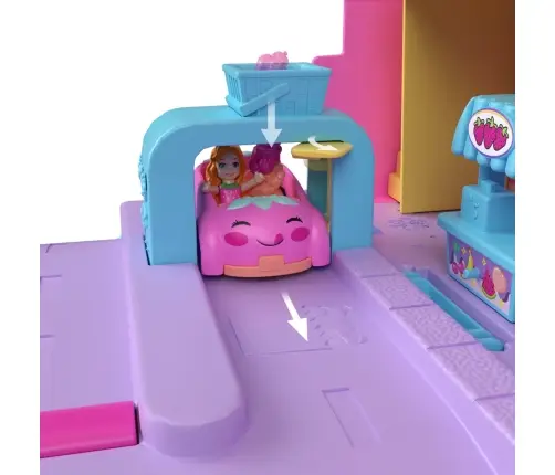 Polly Pocket Polyville Strawberry Milk Grocery Store HRD45