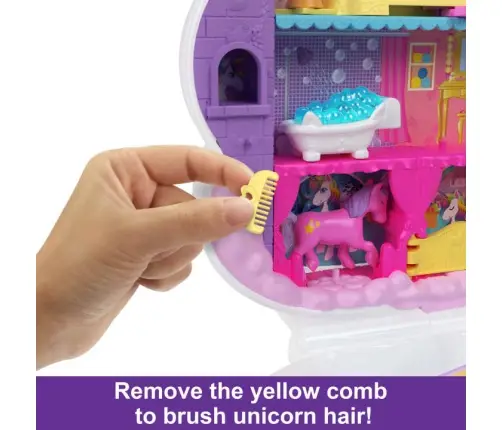 Polly Pocket Rainbow Unicorn Salon HKV51