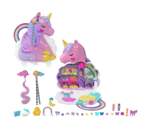 Polly Pocket Rainbow Unicorn Salon HKV51
