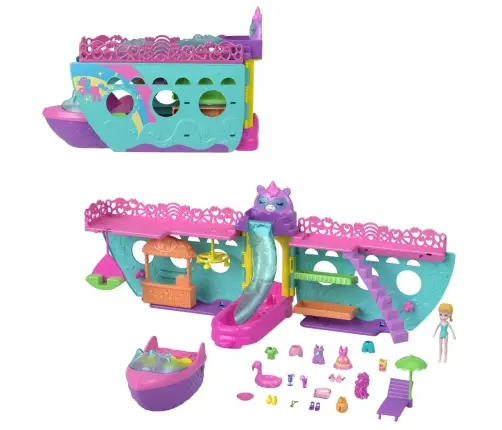 Polly Pocket Unicorn Boat HWP26
