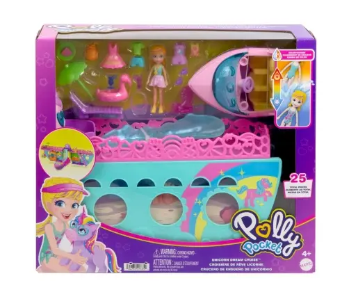 Polly Pocket Unicorn Boat HWP26