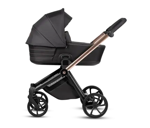 Tutis MIO3+ BLACK EDITION 2/1 Rose Gold Bērnu rati 2in1