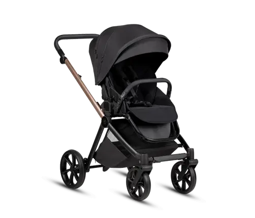 Tutis MIO3+ BLACK EDITION 2/1 Rose Gold Bērnu rati 2in1