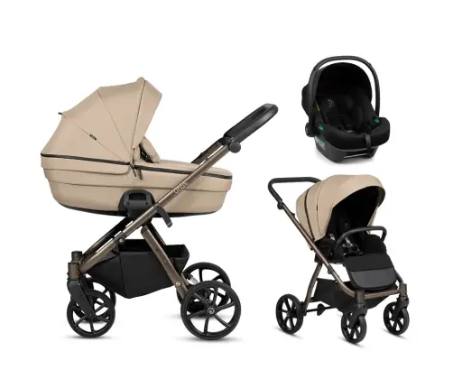 Tutis UNO 6+ LEATHER  Nougat 146 Коляска 3в1
