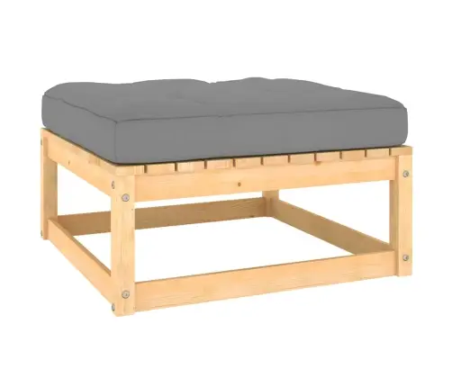 3-Daļīgs Dārza Atpūtas Mēbeļu Komplekts Ar Matračiem, Priede Vidaxl