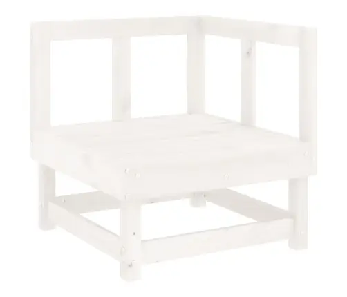 4-Daļīgs Dārza Atpūtas Mēbeļu Komplekts, Balts Priedes Koks Vidaxl