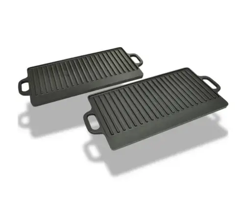 2 Čuguna Divpusējās Grilvirsmas