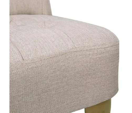 Franču Stila Atzveltnes Krēsli, 2 Gab., Krēmkrāsas Audums Vidaxl