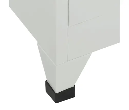 Persirengimo Spintelė, 6 Skyrių, Plieninė, 90X45X180 cm Pilka