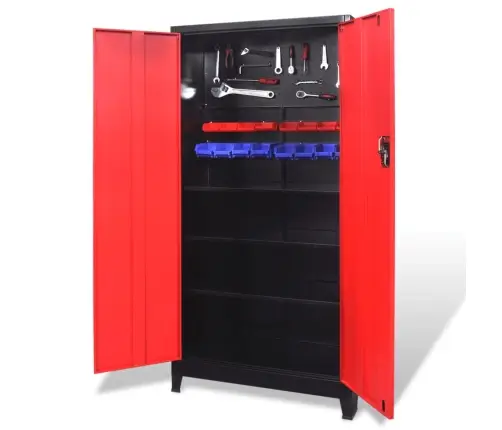 Instrumentu Skapis Ar 2 Durvīm, 90X40X180 Cm, Tērauds Vidaxl