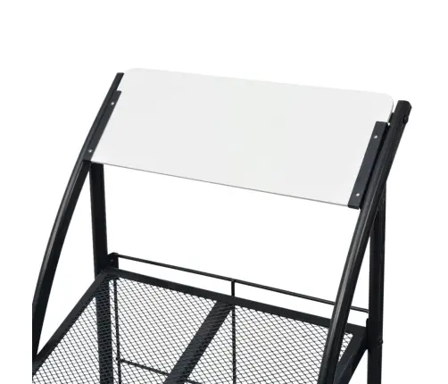 Žurnalų Laikiklis, 47X40X134cm Juoda Ir Balta, A4