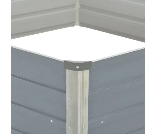 Kõrgendatud Peenrakast 129 X 129 X 46 cm Tsingitud Teras Hall