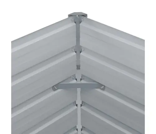 Kõrgendatud Peenrakast 129 X 129 X 46 cm Tsingitud Teras Hall