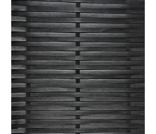 3-Osaline Aiamööblikomplekt Patjadega, Polürotang, Must