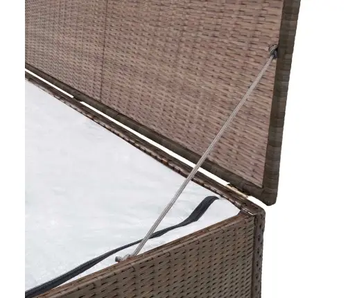 Dārza Uzglabāšanas Kaste, Brūna, 120X50X60 Cm, Pe Rotangpalma Vidaxl
