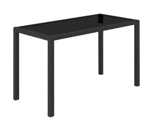 5-Daļīgs Dārza Mēbeļu Komplekts Ar Matračiem, Pe Pinums, Melns Vidaxl